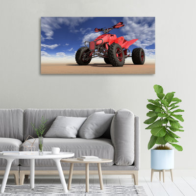 Quad In The Desert - No Frame Print on Canvas