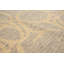 Tapis zone de laine 9 pi x 9 pi 9 po noué la le plus ushak de couleur beige à la main one-of-kind Vada
