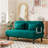 Velvet Antique Green 55″ Convertible Chair Bed, Tri-Fold Sofa Bed With Adjustable Backrest & Pillow, Leisure Chaise Lounge Couch With Sturdy Steel Frame For Home & Office, Comfortable Sleeper Chair-1838471221