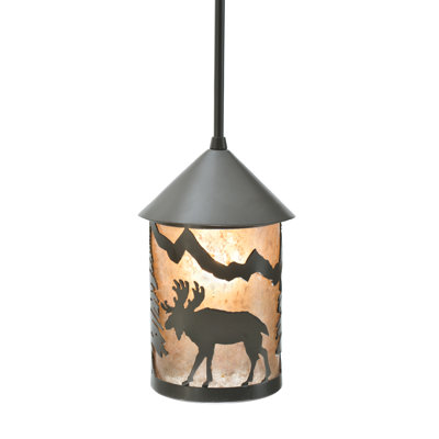 Luminaire suspendu cylindrique 1 lumières Lone Moose