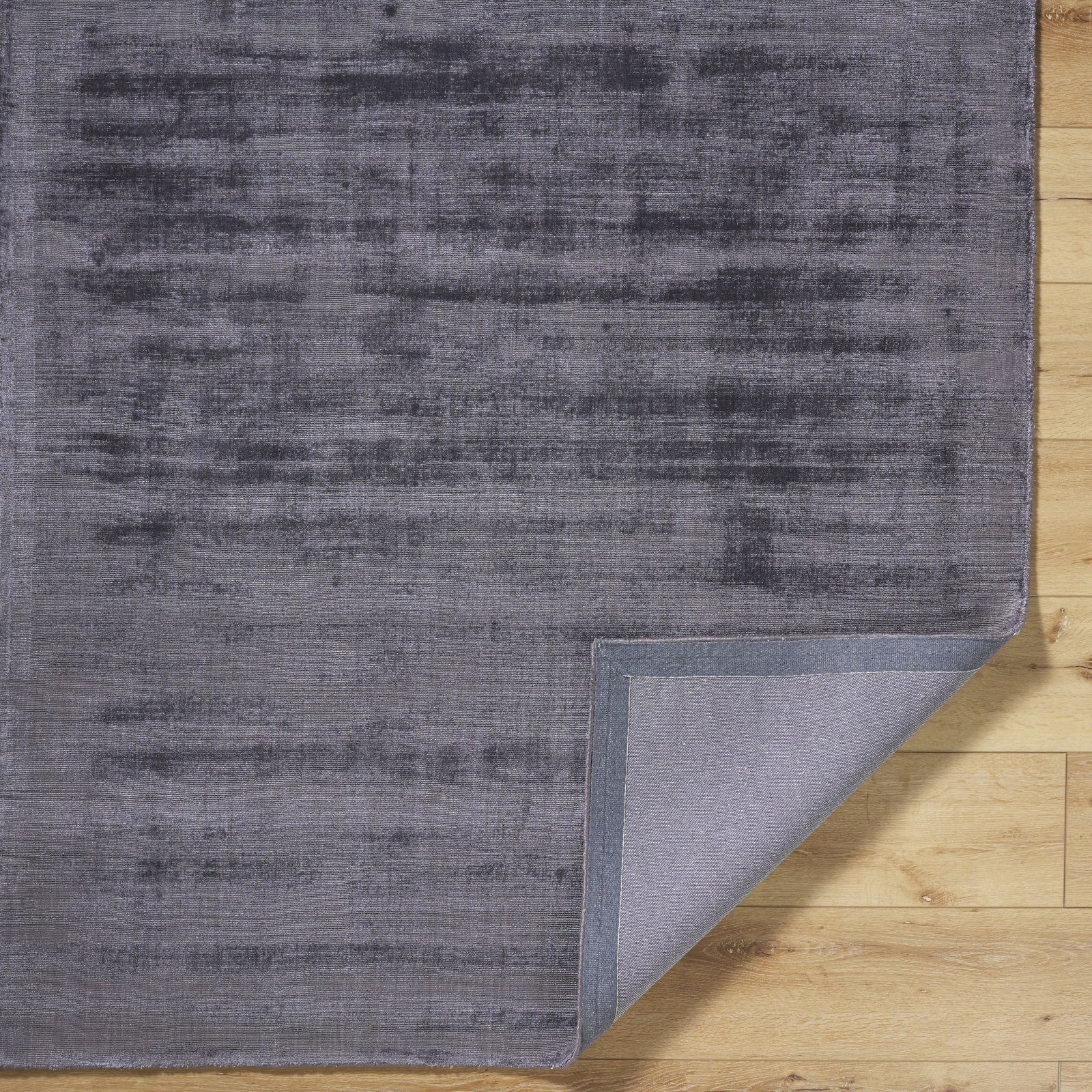 Fennel Hand Loomed Viscose Gray Rug, Rectangle 8' x 10'