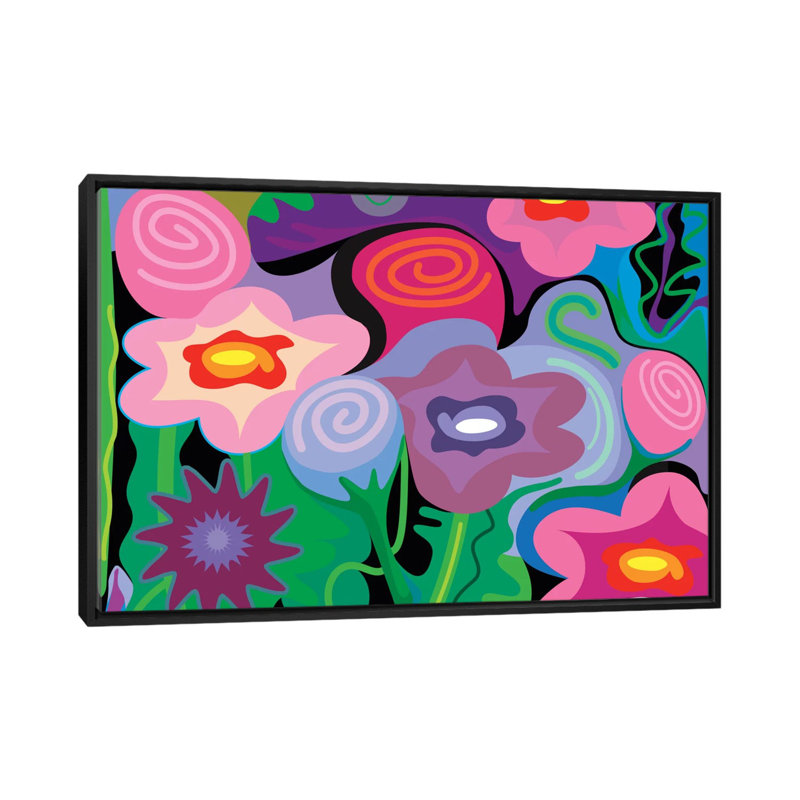 «Mexico City Song», impression sur toile tendue, Toile avec cadre noir, Pas de tapis, H 32 po x l 48 po x P 1,5 po