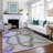 Machine Washable Indoor/Outdoor Lanning ACN2394 Abstract Rug-987749237
