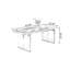 Bureau rectangulaire en bois manufacturé gris-109742016