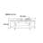Modern light luxury oval coffee table