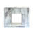 French-style minimalist marble fireplace