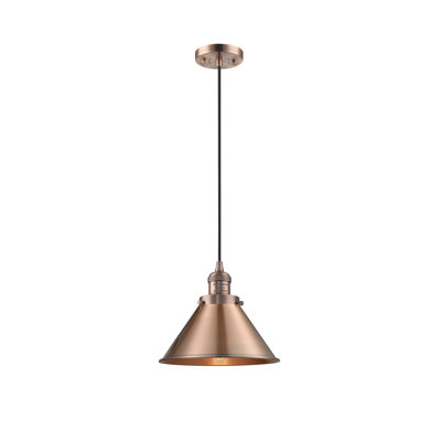 Luminaire suspendu conique 1 lumière Stonecrest