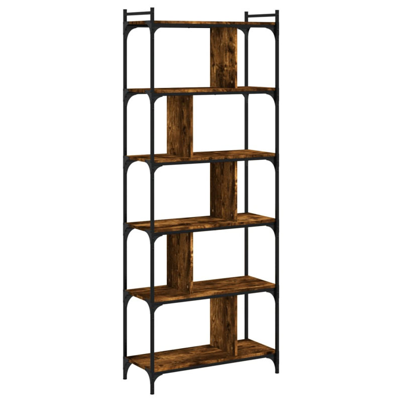 Enriko 192cm H Standard Bookcase, Smoked Oak