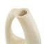 Paper Mache Abstract Curved Decorative Vase with Handle