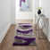 Thionville Shag Purple/Grey Shag Area Rug