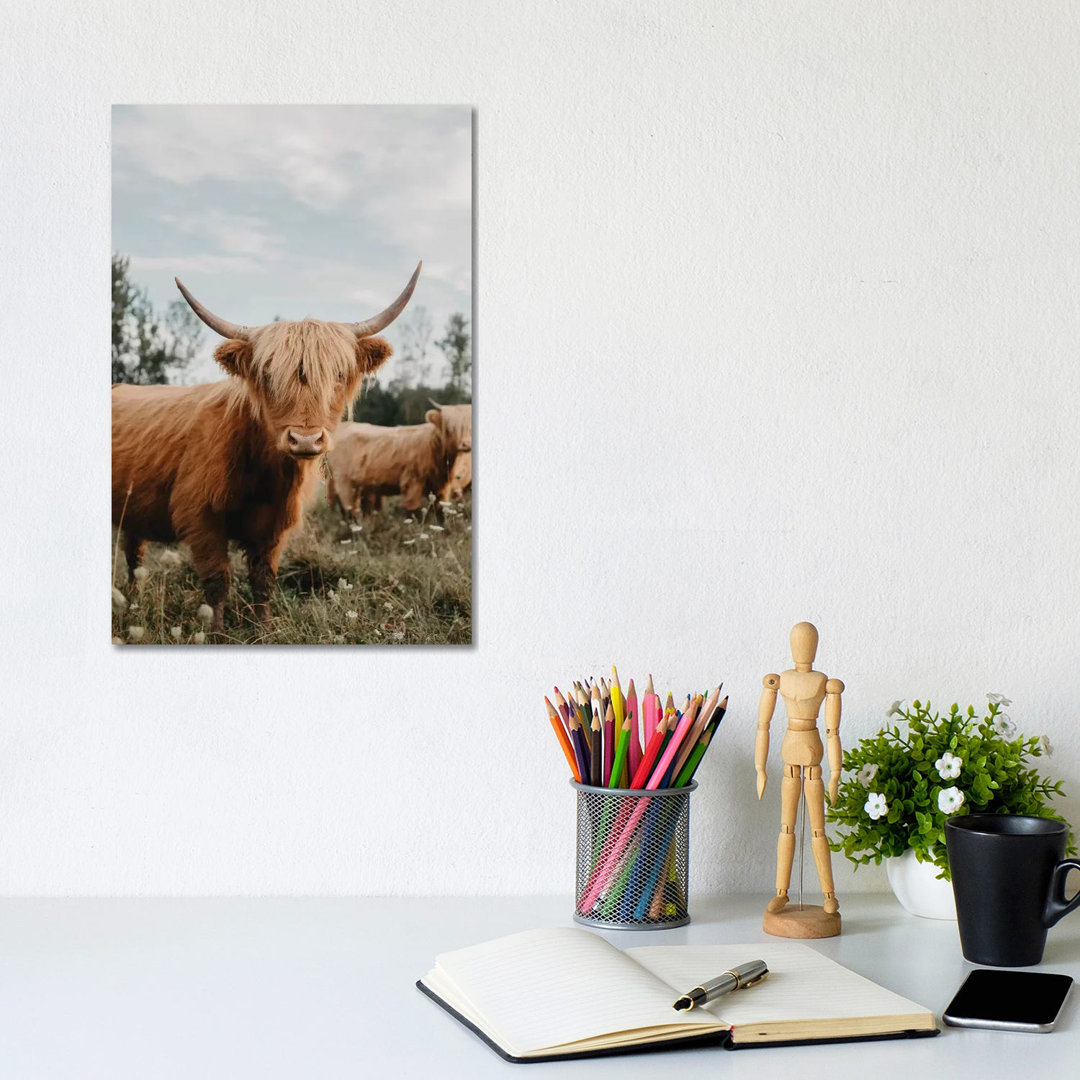 Highland Cow by Chelsea Victoria - Wrapped Canvas Gallery-Wrapped Canvas Giclée