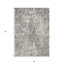 Tapis extérieur lavable géométrique 5 pi x 8 pi gris anthracite