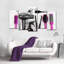 Ensemble de 5 outils fuchsia sur toile pour salon de coiffure-1449761243