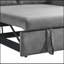 Canapé-lit moderne convertible de 55 po avec 2 poches pour accoudoirs amovibles, canapé-lit en velours avec lit escamotable, 2 coussins et dossier réglable pour le salon, accoudoirs à motif quadrillé-515964911