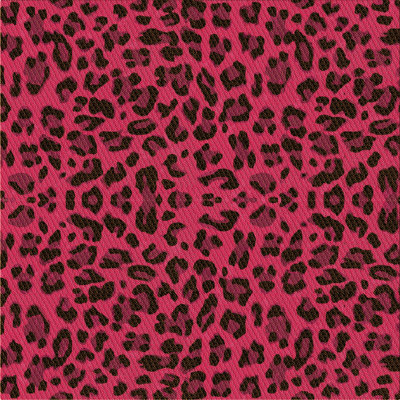 Tapis en laine rose / noir