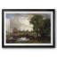 Flatford Mill (scène sur une rivière navigable) - John Constable - reproduction encadrée avec passe-partout et verre - 1816 - 1817-596110699-596110700-596110701