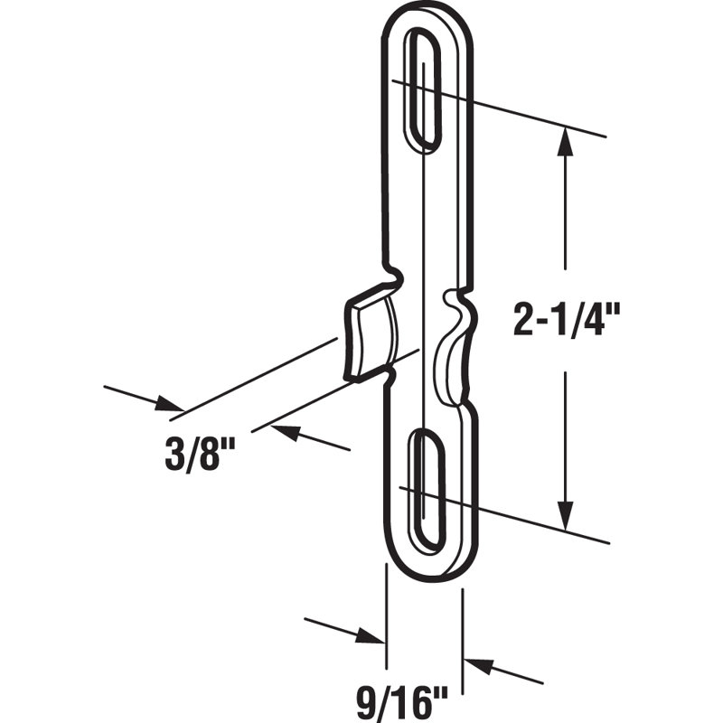 Verrou de fenêtre à battant en aluminium Prime-Line Universal