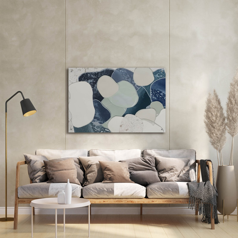  «Lily Pond Landscape 1» par Coco Good, art mural en verre acrylique, 36 po x 24 po