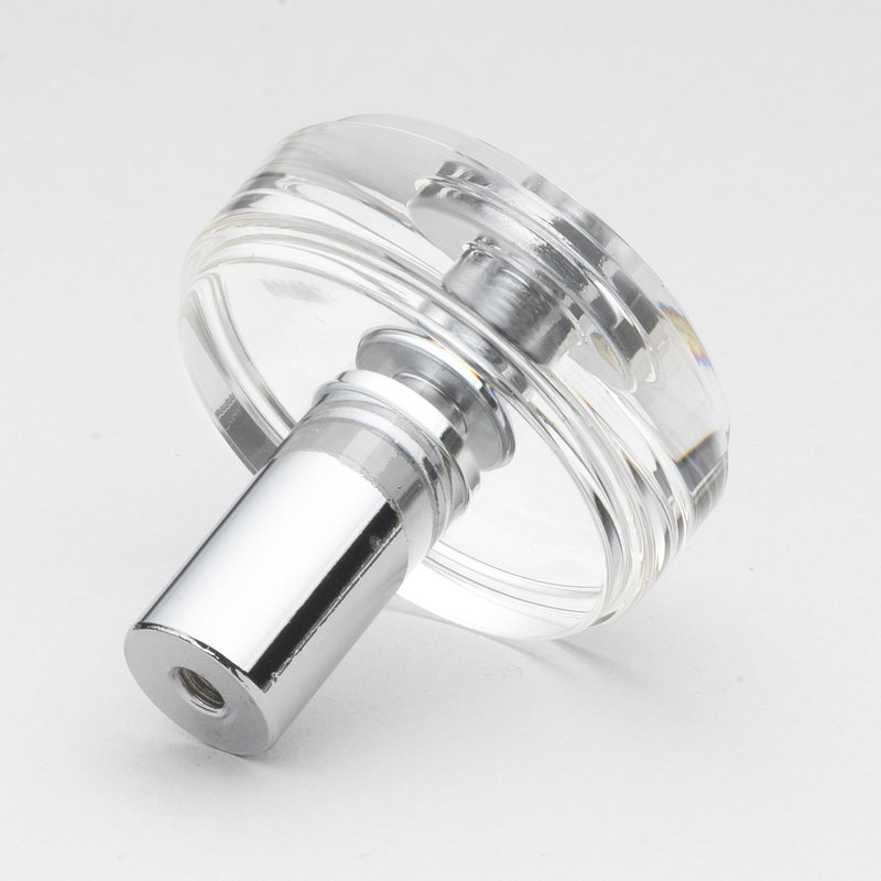 Poignée ronde de 1 1/2 po de diamètre, Chrome poli