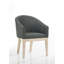 Fauteuil d'appoint en tonneau gris 23 po Neroli