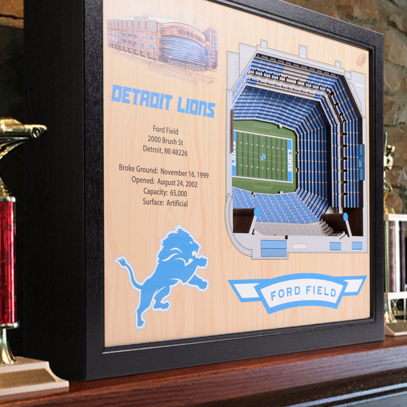 Décoration murale 25 couches NCAA, Lions de Detroit