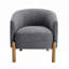 Chaise d'appoint avec pieds en bois massif-1105748956