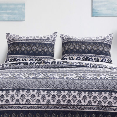 Taie décorative indigo du Groenland Home Fasion, 20 x 36