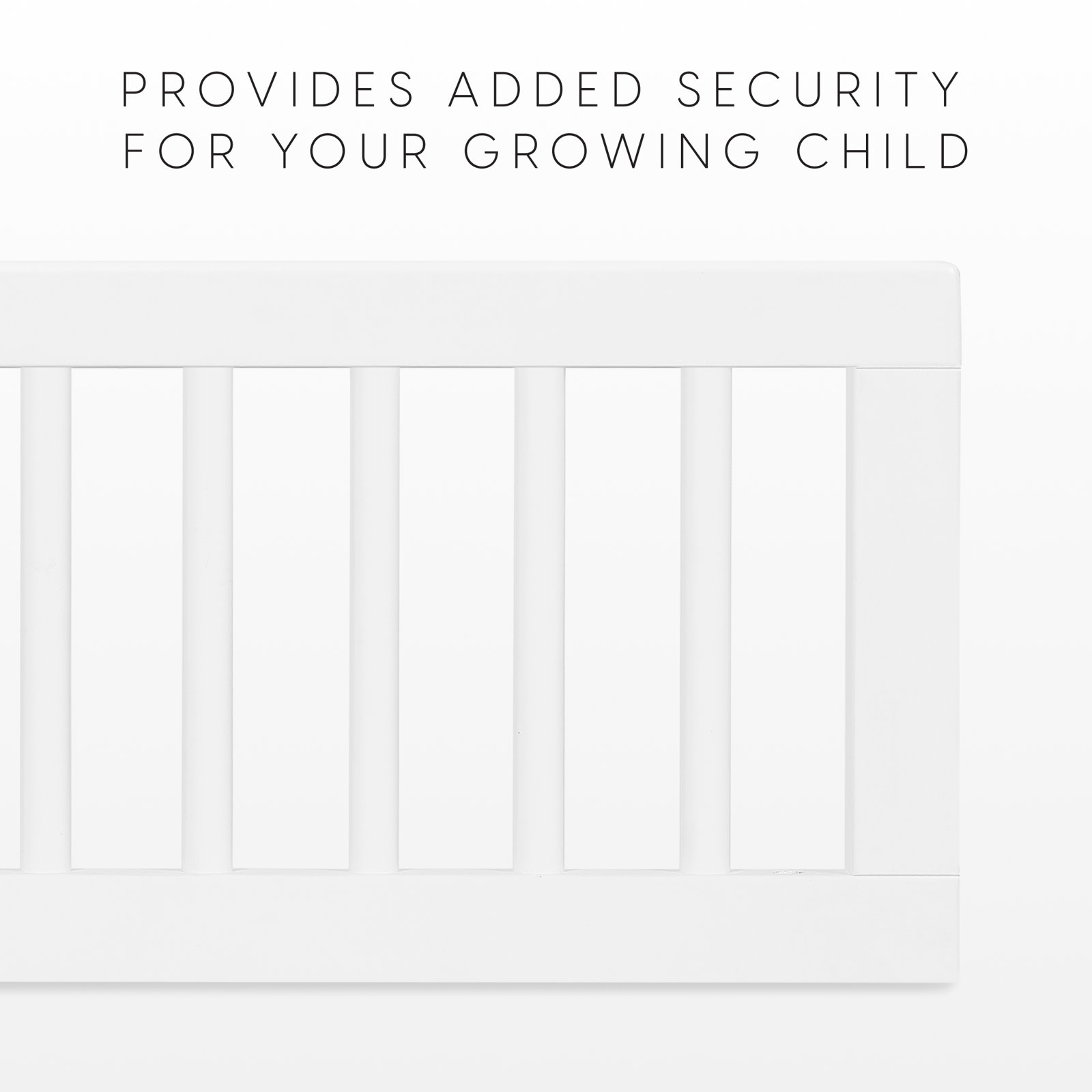 Aspen Toddler Bed Rail, White