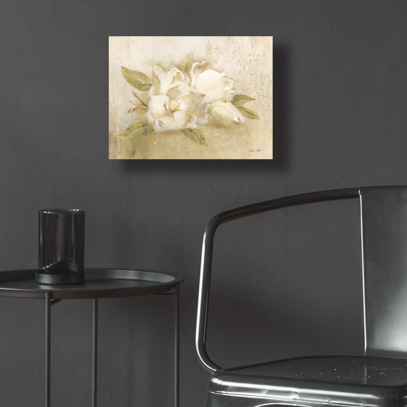 «Magnolia 4» par Cheri Blum, art mural en verre acrylique, H 12 po x l 16 po x P 0,13 po