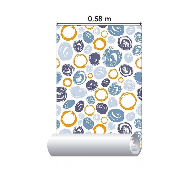 Rouleau de papier peint adhésif lisse L 126 po x l 24 po Mekell