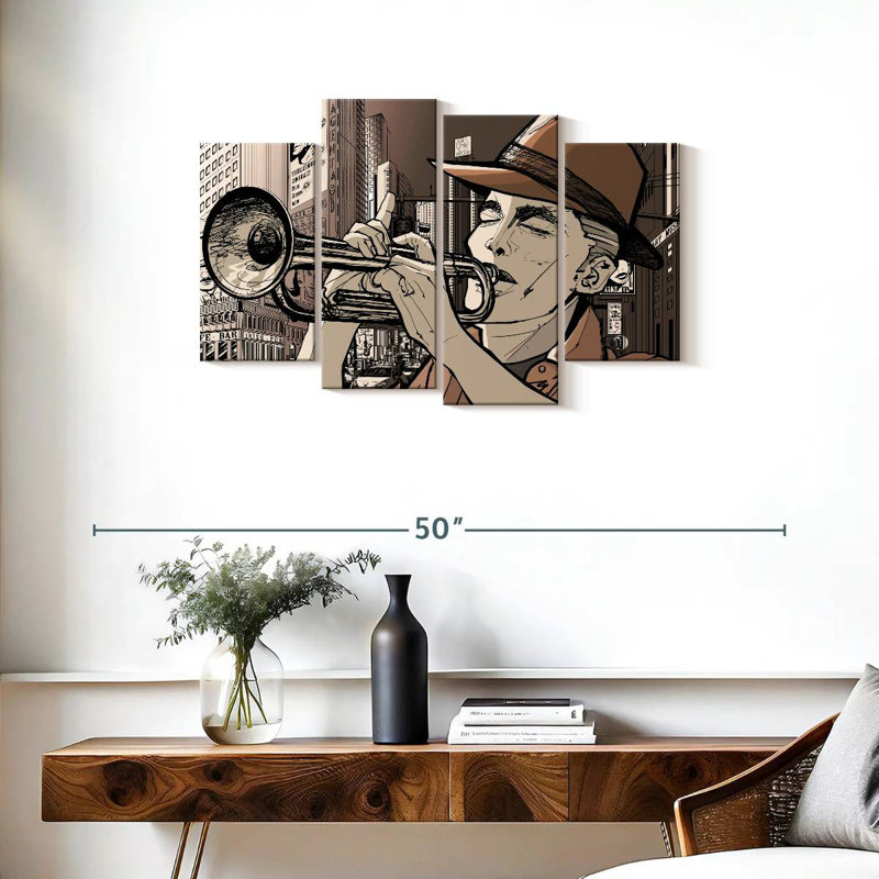 Abarca New York Trumpeter, 22" H x 36" W