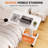 Adjustable Overbed Bedside Table With Lockable Wheels, Pneumatic Mobile Standing Laptop Desk, Small Standing Desk Portable Rolling Overbed Table Hospital Home Use-67679598-67679595