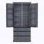 Grande armoire de rangement autoportante avec 3 tablettes réglables-896447536
