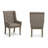 Chadwick 21" Tufted Wingback Dining Armchair — Nailhead Trim · Cream Fabric · Gray Cashmere Finish