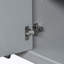 Meuble-lavabo 36 po sans lavabo, base d'armoire seulement, une armoire et six tiroirs, gris