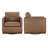 Bobbi Genuine Leather Chair(Set Of 2)-154767430