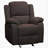 Madden Upholstered Glider Recliner in Brown