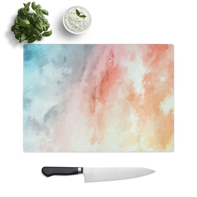 Glass inspiration From The Clouds in Abstract Chopping Board