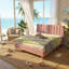 Base de lit tapissier avec tête de lit à oreilles Deeb-609195245-609195235