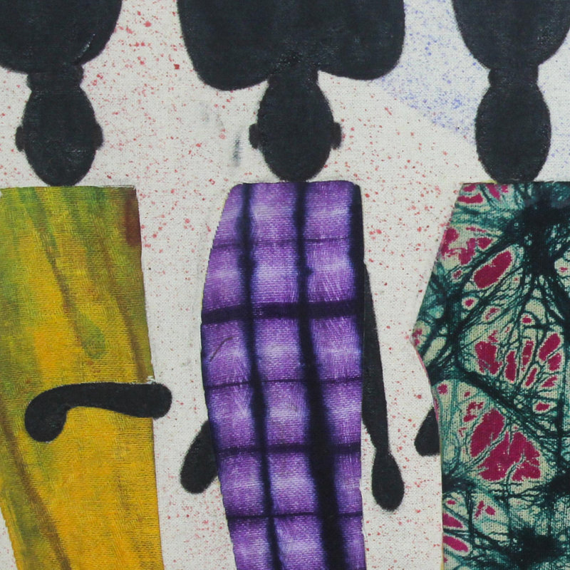 « immigrants batik », reproduction d’art encadrée