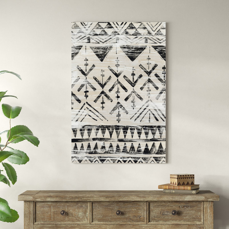 " Modern Mudcloth IV ", 48" H x 32" W x 1" D