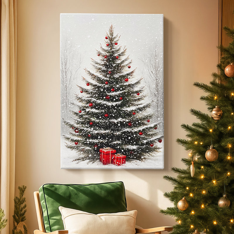Toile tendue avec toile Dawn of Snowicol Midwinter-Premium, H 27 po x l 18 po
