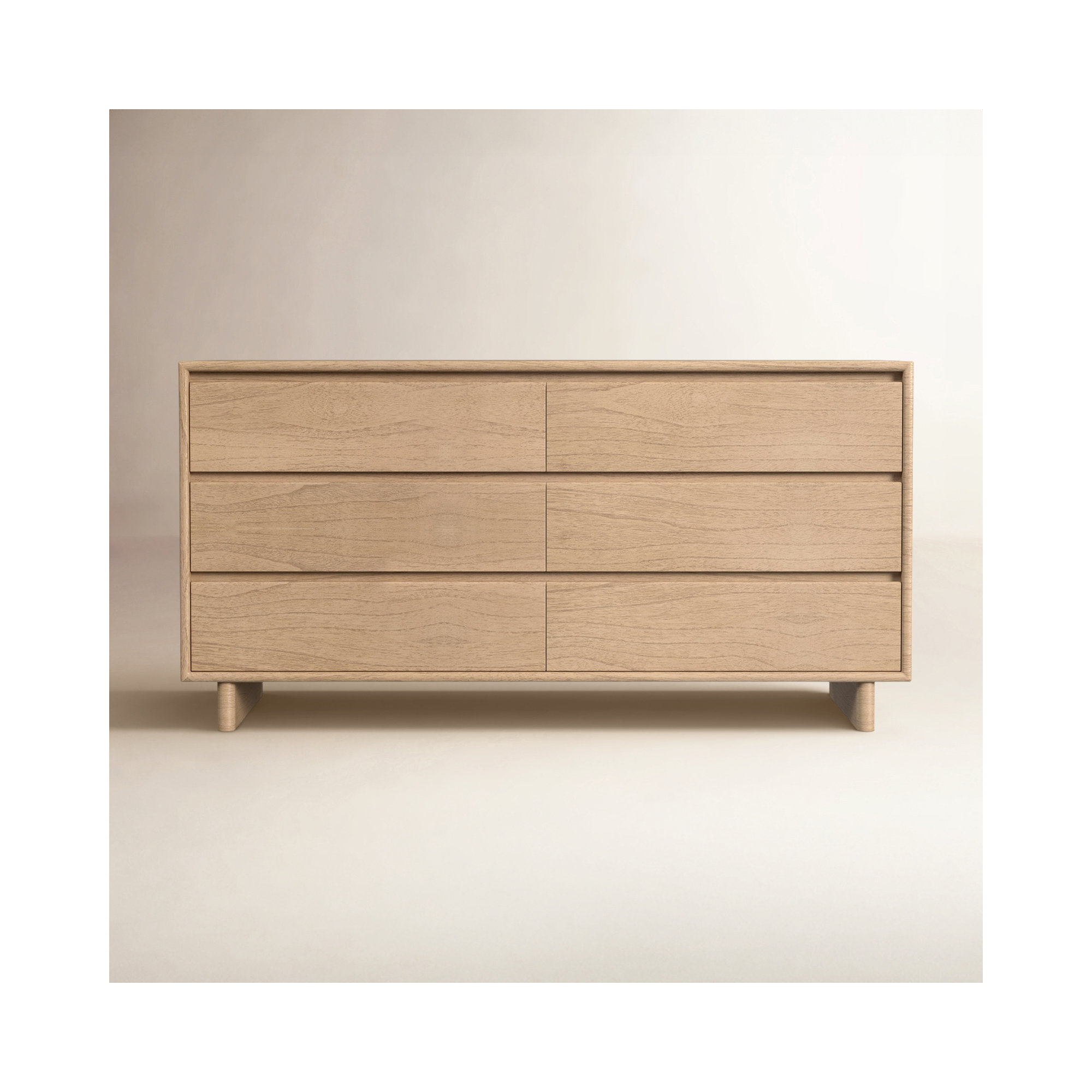 Soleil 6 - Drawer Dresser, Natural