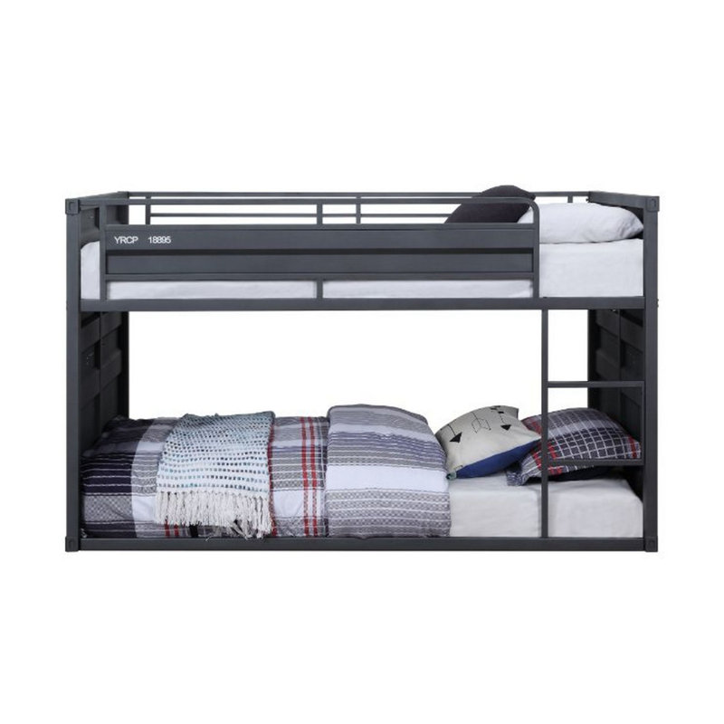Lit superposé simple au-dessus de simple Griselda par Mason & Marbles, gris