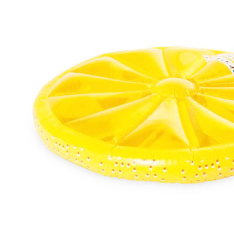 Swimline 60-Inch Inflatable Heavy-Duty Swimming Pool Lemon Slice Float (2 Pack), Yellow