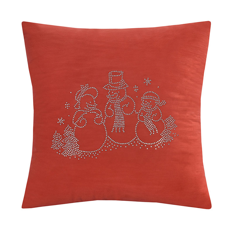 Coussin décoratif en polyester Seasonal Xmas Christmas Holiday, Pas de bourre