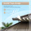 Pavillon de jardin en aluminium à toit double avec toit rigide-94813550
