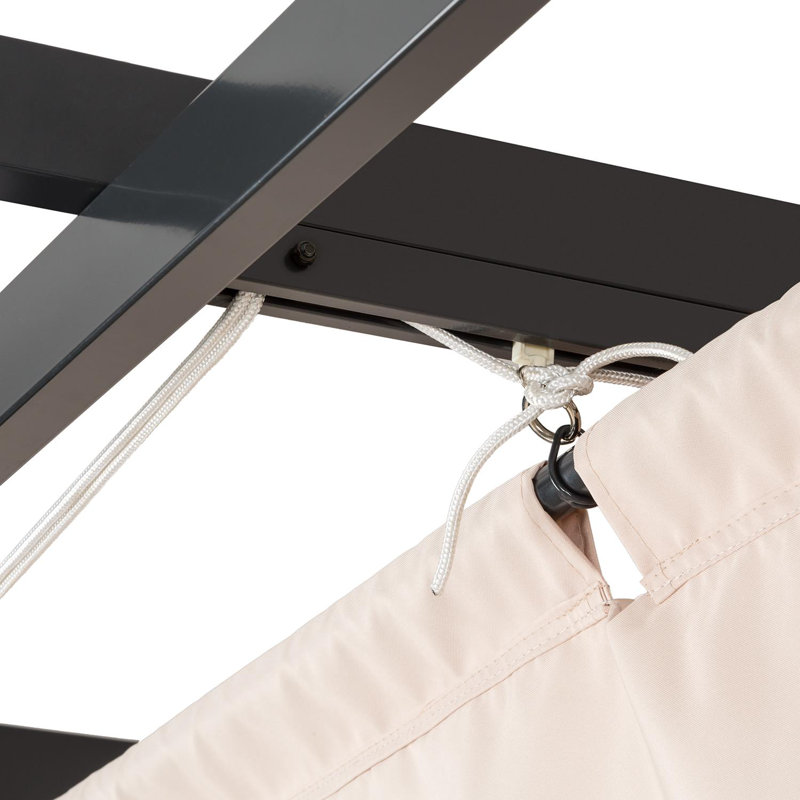 3m x 6m Metal Pergola, Beige