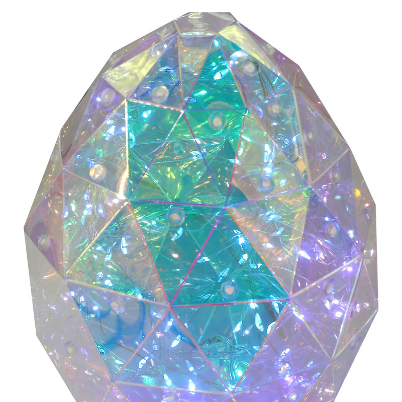 Prismatic Iridescent Spring Easter Egg 8in
