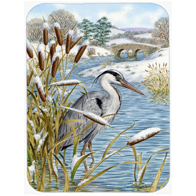 Caroline's Treasures Heron Glass Cutting Board